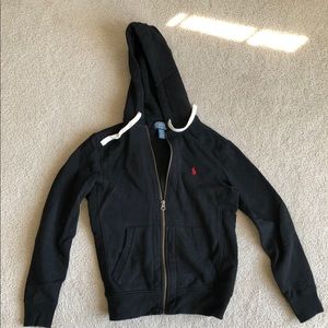 Polo by Ralph Lauren Black sweat jacket small